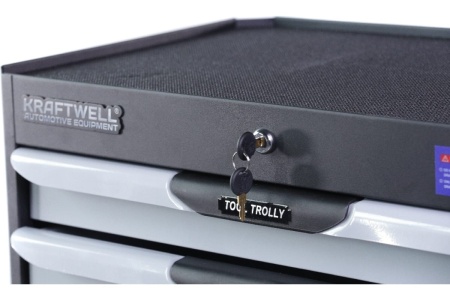 Тележка KraftWell с 7 ящиками, в подарок инструмент 277 предметов KRW-TTG+SET277