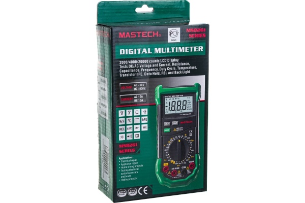 Цифровой автоматический мультиметр MASTECH MS8268 00-00000267