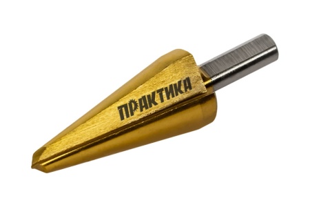 Сверло по металлу конусное 6-20 мм TIN ПРОФИ ПРАКТИКА 798-300 Сверло по металлу конусное 6-20 мм TIN ПРОФИ ПРАКТИКА 798-300