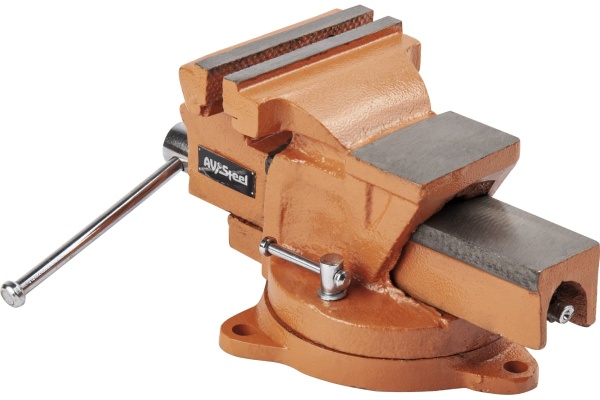 Слесарные поворотные тиски AV Steel 100мм чугун AV-940110