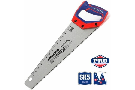 Ножовка по дереву WORKPRO 400 мм, SK5, 7TPI WP215005