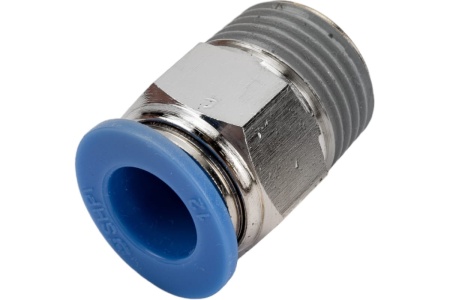 Фитинг цанговый прямой с наружной резьбой 1/2M для трубки диаметром 12 мм SHPI PC 12-R04