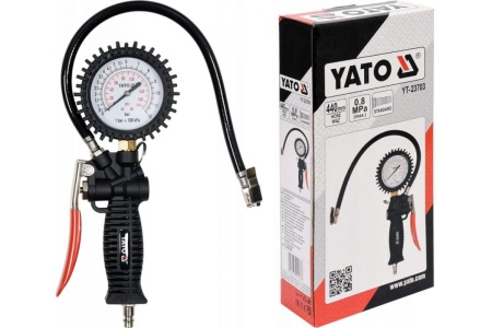 Пистолет для накачивания колес с манометром YATO YT-23703
