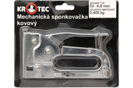 Механический степлер KROTEC тип 53, 4-8 мм, металлический 4301009