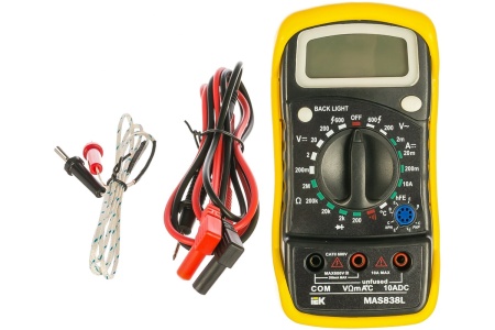 Цифровой мультиметр IEK Master MAS838L TMD-3L-838