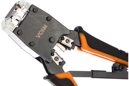 Обжимные клещи VCOM для разъемов RJ-45, 8p8c, 6P, с фиксатором NT081