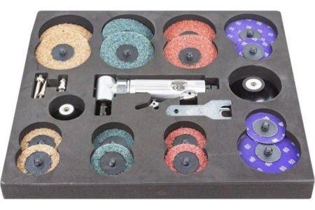 Пневмозачистная машинка Rockforce с комплектом аксессуаров RF-ST-7733MK