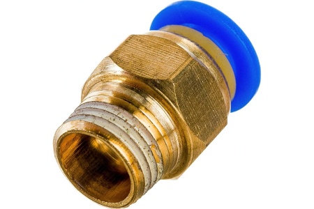 Фитинг металлический 6 мм - наружная резьба 1/8" Pegas pneumatic 5211