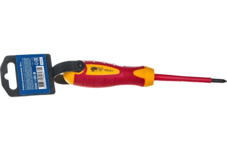 Диэлектрическая отвертка Зубр до 1000В ПРОФИ Cr-V  PH 1 x 80 мм 25262-1-080_z01