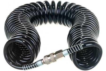 Шланг полиуретановый спиральный с быстросъемными соединениями 10 м Pegas pneumatic 4922