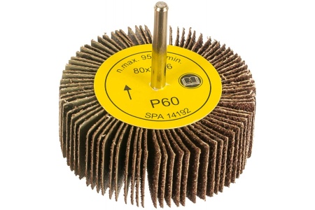 Круг шлифовальный лепестковый с хвостовиком (80x30 мм; K60) VERTO 63H724