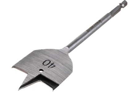 Сверло перовое по дереву (40х152 мм) ПРАКТИКА 033-031 Сверло перовое по дереву (40х152 мм) ПРАКТИКА 033-031