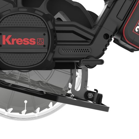 Пила циркулярная аккумуляторная бесщеточная KRESS KUE15.9 20В, 185мм, без АКБ и ЗУ