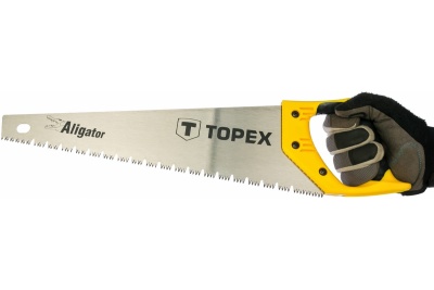 Ножовка Aligator 7 TPI трехсторонняя заточка TOPEX 10A441