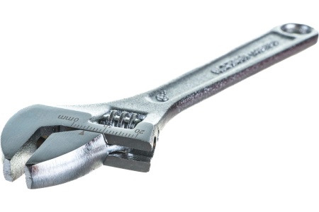 Разводной профессиональный хромированный ключ HARDEN 150мм. 540506