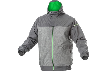 Непромокаемая куртка HOEGERT TECHNIK HEINER, темно-серый/зеленый, р.3XL/58 HT5K249-3XL