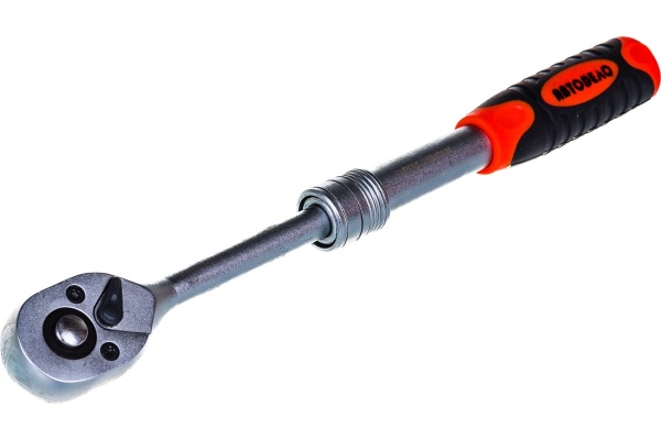 Трещотка с квадратом 1/4 телескопическая АвтоDело 39734 10865 Трещотка с квадратом 1/4 телескопическая АвтоDело 39734 10865