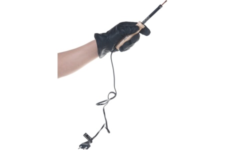 Электропаяльник Зубр Мастер с деревянной рукояткой и долговечным жалом форма клин 25 Вт 55405-25_z01