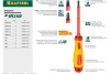 Отвертка KRAFTOOL высоковольтная, Cr-Mo-V стержень, двухкомп. маслобензостойкая рукоятка, PH №2, 100мм 250084-2-100