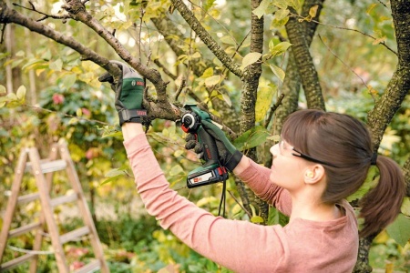 Аккумуляторная цепная мини-пила Bosch AdvancedCut 18 Set 0.603.3D5.101