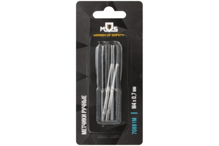 Ручные метчики, комплект 2 шт. М4 х 0.7 мм MOS 70881М