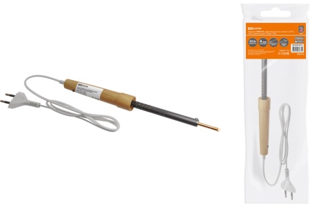 Паяльник TDM ЭПСН-65, деревянная ручка, мощность 65 Вт, 230 В, сменное жало, "Рубин"  SQ1025-0513