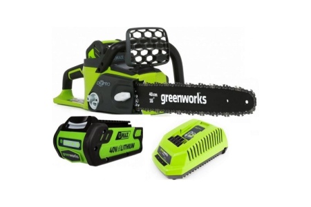 Аккумуляторная бесщеточная цепная пила Greenworks GD40CS40 20077UB