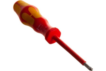 Отвертка диэлектрическая Wera, VDE, PZ/S 1х80 мм, WE-006190