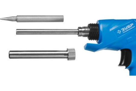 Электропаяльник ЗУБР Профессионал пистолетного типа 30Вт/130Вт, конус 55408_z01