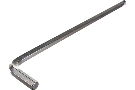 Шестигранный ключ хром, длинный с шариком 8,0 мм, 195х35 мм BONDHUS 17072