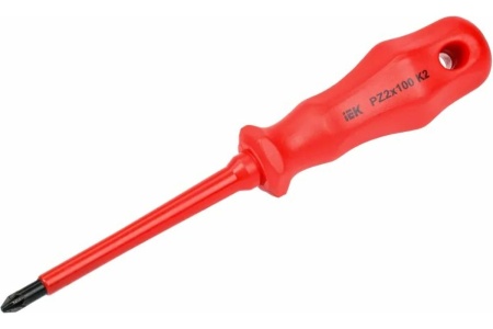 Диэлектрическая отвертка IEK ARMA2L 3 PZ2x100 K2 A2L3-SC30-K2-PZ-20-100