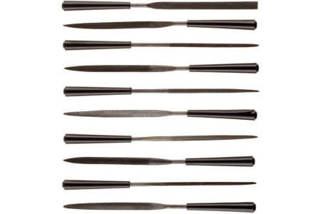 Набор надфилей с пластмассовой ручкой 100мм, 10шт STAYER 16011-H10_z01