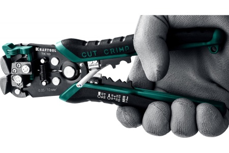Стриппер KRAFTOOL TK-10 автоматический, многофункциональный, 0.05 - 10 мм2, 22639