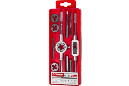 Набор с металлорежущим инструментом 12 предметов (М6-М12) Зубр 28121-H12