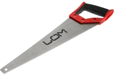 Ножовка по дереву LOM закаленный зуб, 7-8 TPI, 400 мм 1818195