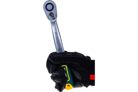 Трещотка для торцовых головок Kraftool PRO Сr-V сталь 72 зубца изогнутая 1/2" 27795-1/2_z02