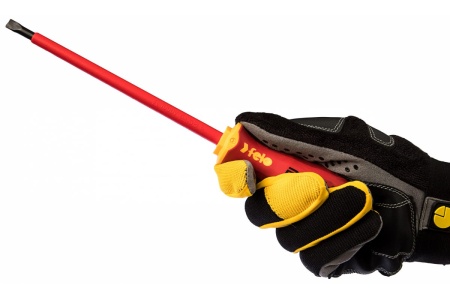 Диэлектрическая отвертка Felo Ergonic 6,5х1,2х150 плоская шлицевая 41306590
