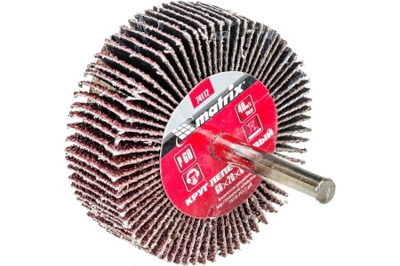 Круг лепестковый (P60; 60x20x6 мм) для дрели MATRIX 74112