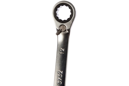 Трещоточный комбинированный ключ с флажковым переключением 12мм KING TONY 373212M