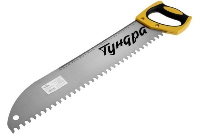 Ножовка по газобетону TUNDRA, 550 мм, шаг 16 мм, полимерное покрытие, закаленная сталь 7447119