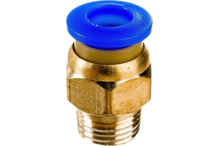 Фитинг металлический 6 мм - наружная резьба 1/8" Pegas pneumatic 5211