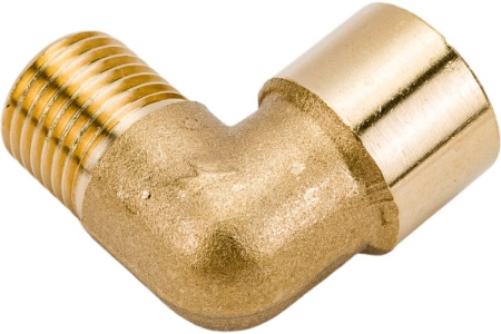 Уголок резьба наружная и внутренняя 1/4 латунь Pegas pneumatic 4311