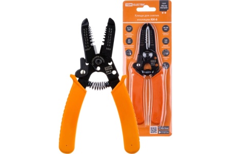 Клещи для снятия изоляции TDM МастерЭлектрик КИ-6, сечение зачищаемого провода 0,3-6 мм SQ1003-0110