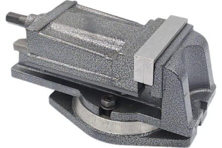 Тиски TORNERI станочные с закрытым винтом поворотные L губок 100 мм 041909