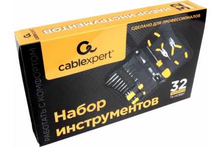 Набор инструментов Cablexpert 12 инструментов, 32 предмета TK-HOBBY