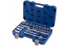 Набор торцевых головок 1/2, 25шт, кейс КОБАЛЬТ 010202-25