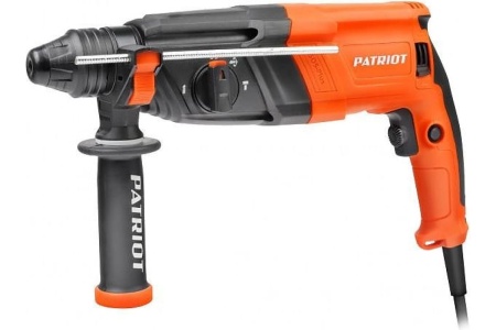 Перфоратор PATRIOT RH 267Q SDS+, мощность 825 Вт, 2.8 Дж, 3 режима работы, макс.диаметр 26 мм, быстросменный патрон QCC, набор буров и долот, глубиномер, кейс 140301328