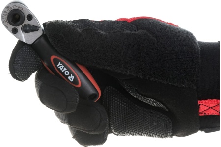 Трещотка для бит YATO и гол. 1/4", CrV, 136мм YT-0331