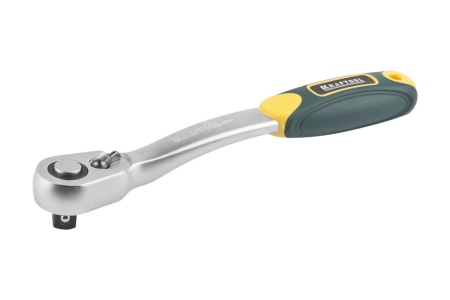 Трещотка для торцовых головок Kraftool PRO Сr-V сталь 72 зубца изогнутая 1/2" 27795-1/2_z02