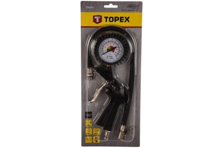 Пистолет для подкачки шин с манометром TOPEX 75M301